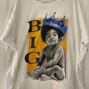 Notorious Big Graphic Tee with Crown Design